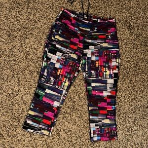 Size Small 4 / 6 Danskin Now Multi Color Crop Leggings. Super nice